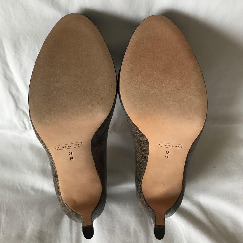 New Coach Daisee Printed Lizard Heels, 8 (8.5) - Picture 7 of 8